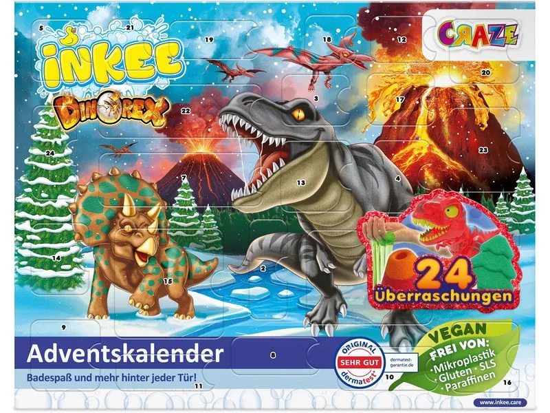 Craze CRAZE Adventskalender Inkee Dino Adventskalender Inkee Dino