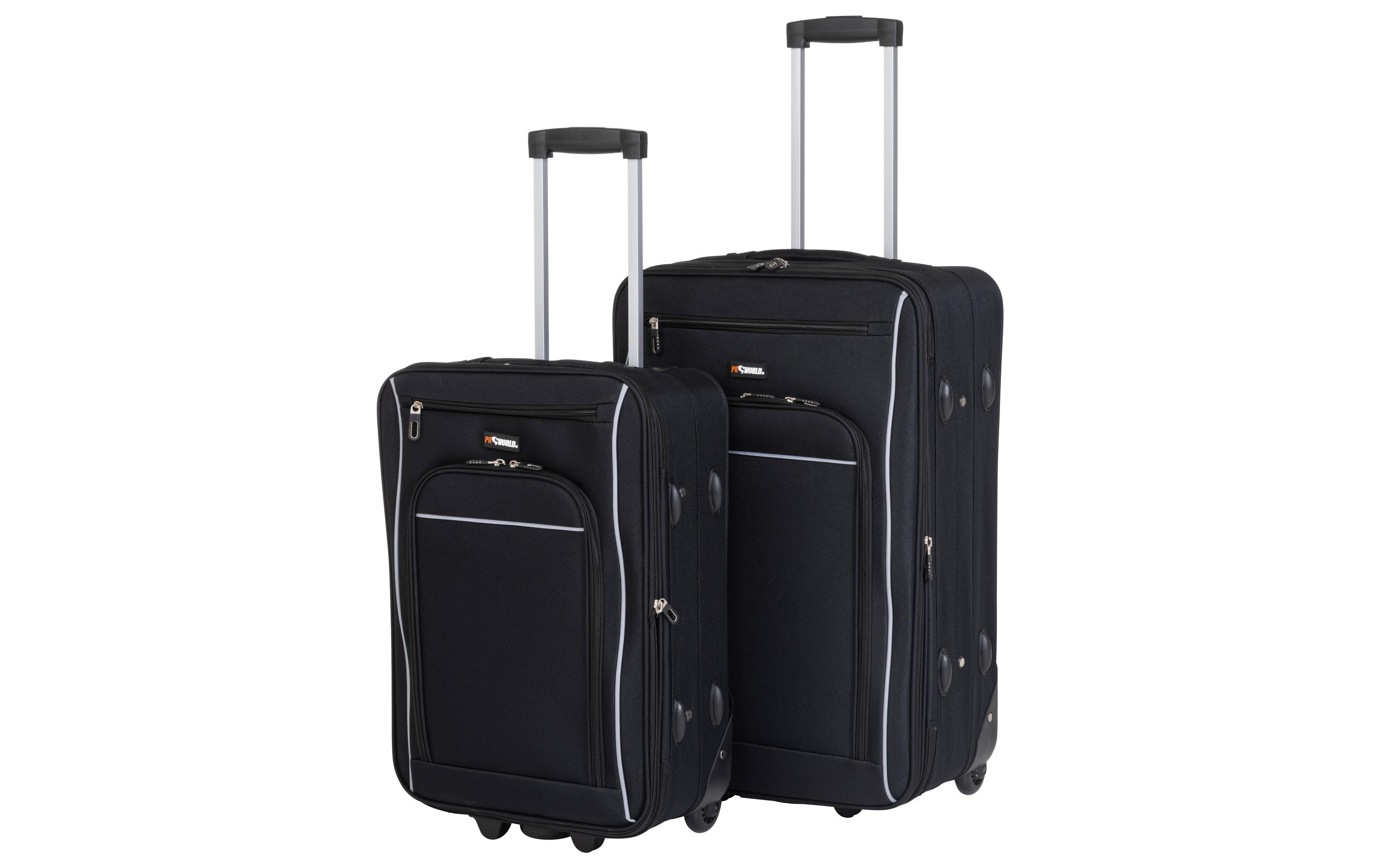 FTM Reisekofferset World soft 2-teilig, schwarz FTM Reisekofferset World soft 2-teilig, schwarz