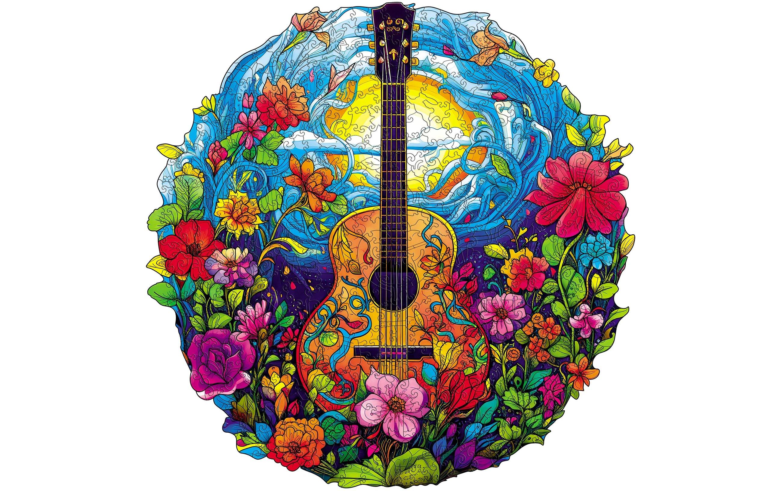 Escape Welt Holz-Puzzle Gitarre