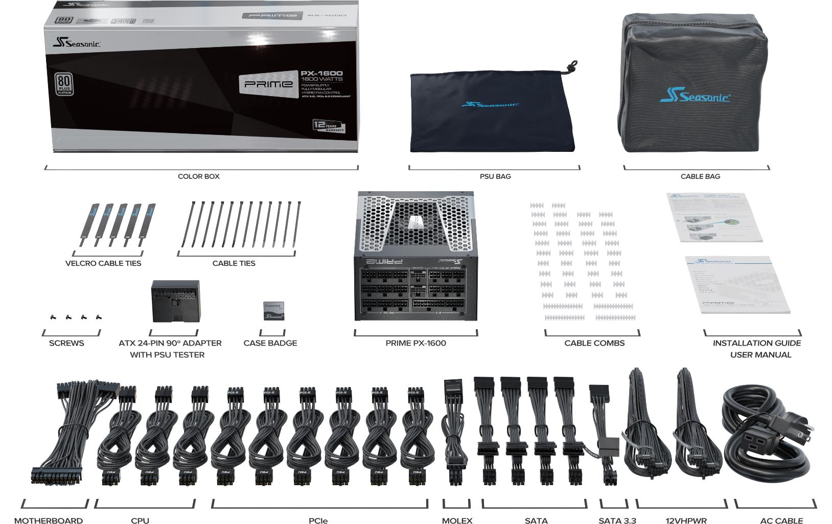 Seasonic Netzteil Prime PX ATX 3.0 1600 W