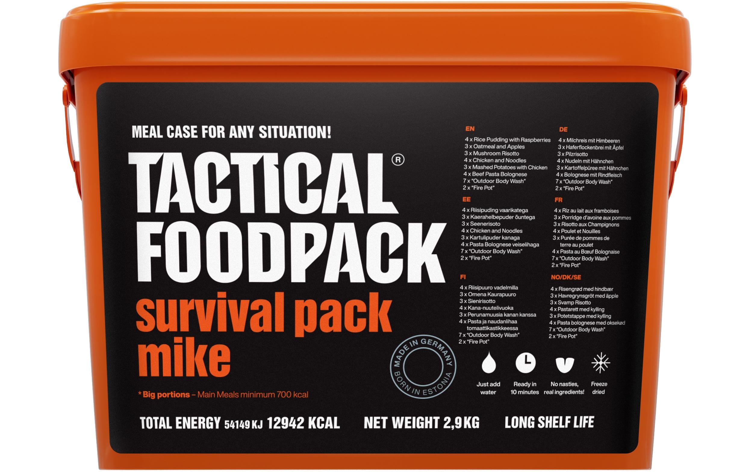 Tactical Foodpack Hauptgericht Survival Pack Mike