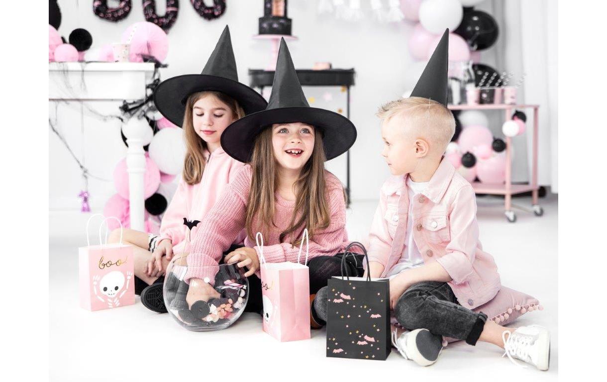 Partydeco Geschenkbox Fledermäuse Schwarz