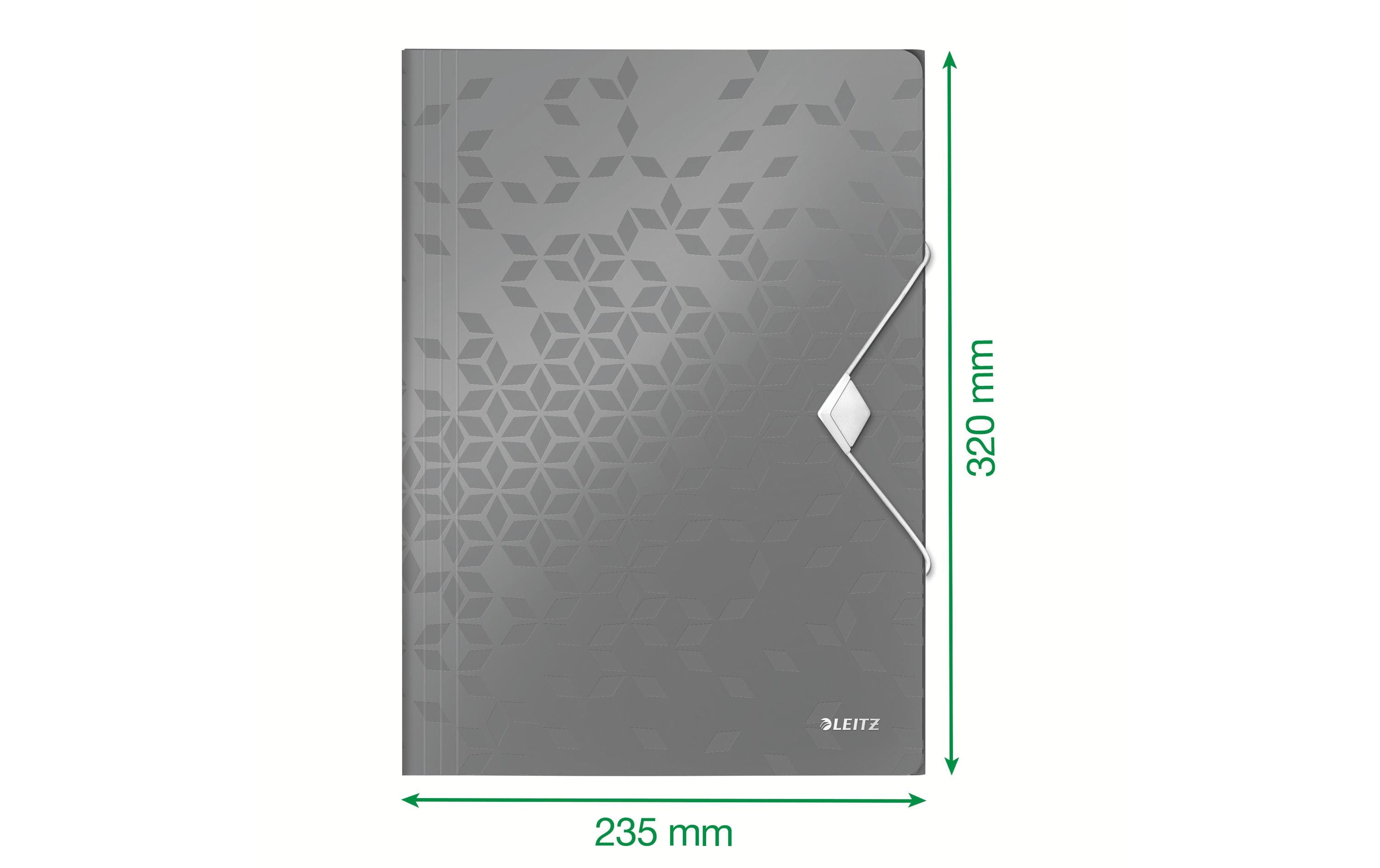Leitz Gummibandmappe WOW A4, Rot