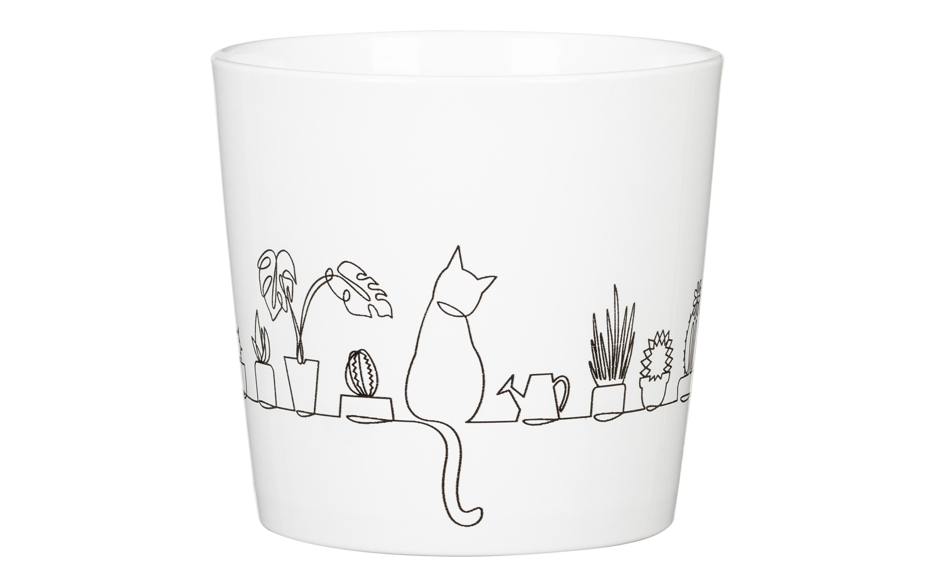 scheurich Blumentopf Catview 12.8 cm, Weiss