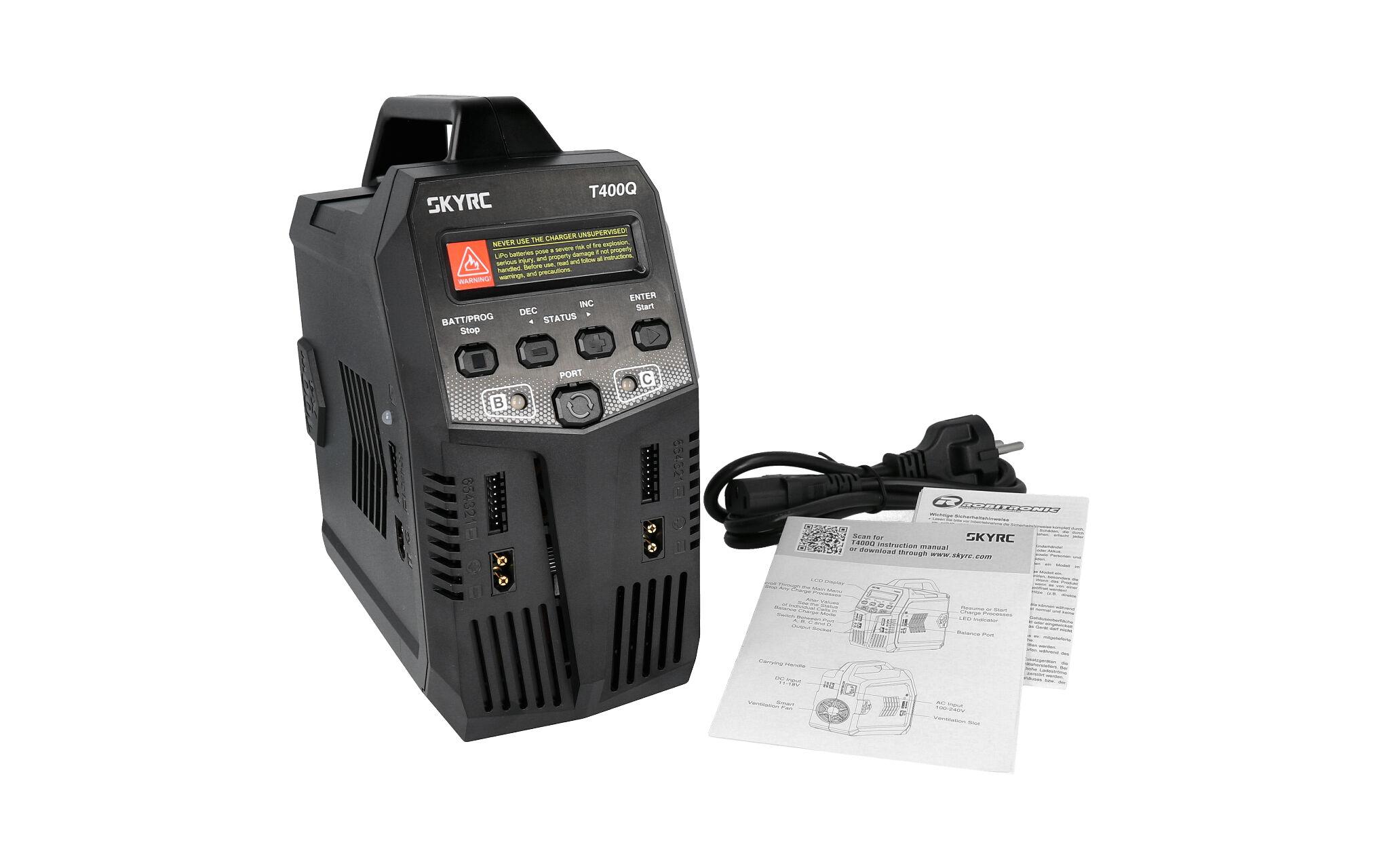 SKYRC Quad-Ladegerät T400Q AC/DC 1-6S SKYRC Quad-Ladegerät T400Q AC/DC 1-6S