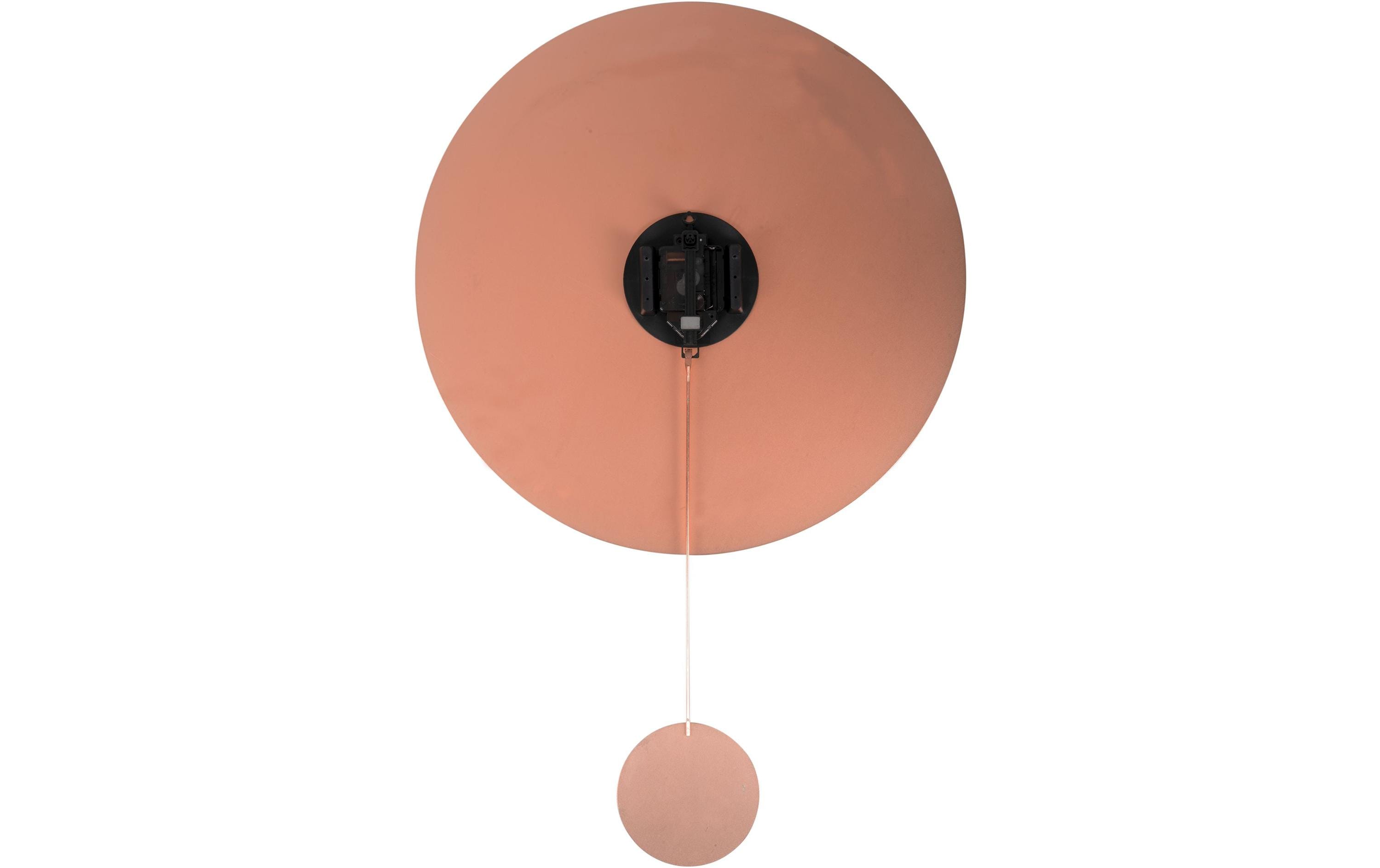 KARLSSON Wanduhr Impressive Pendulum Ø 47 cm, Kupfer