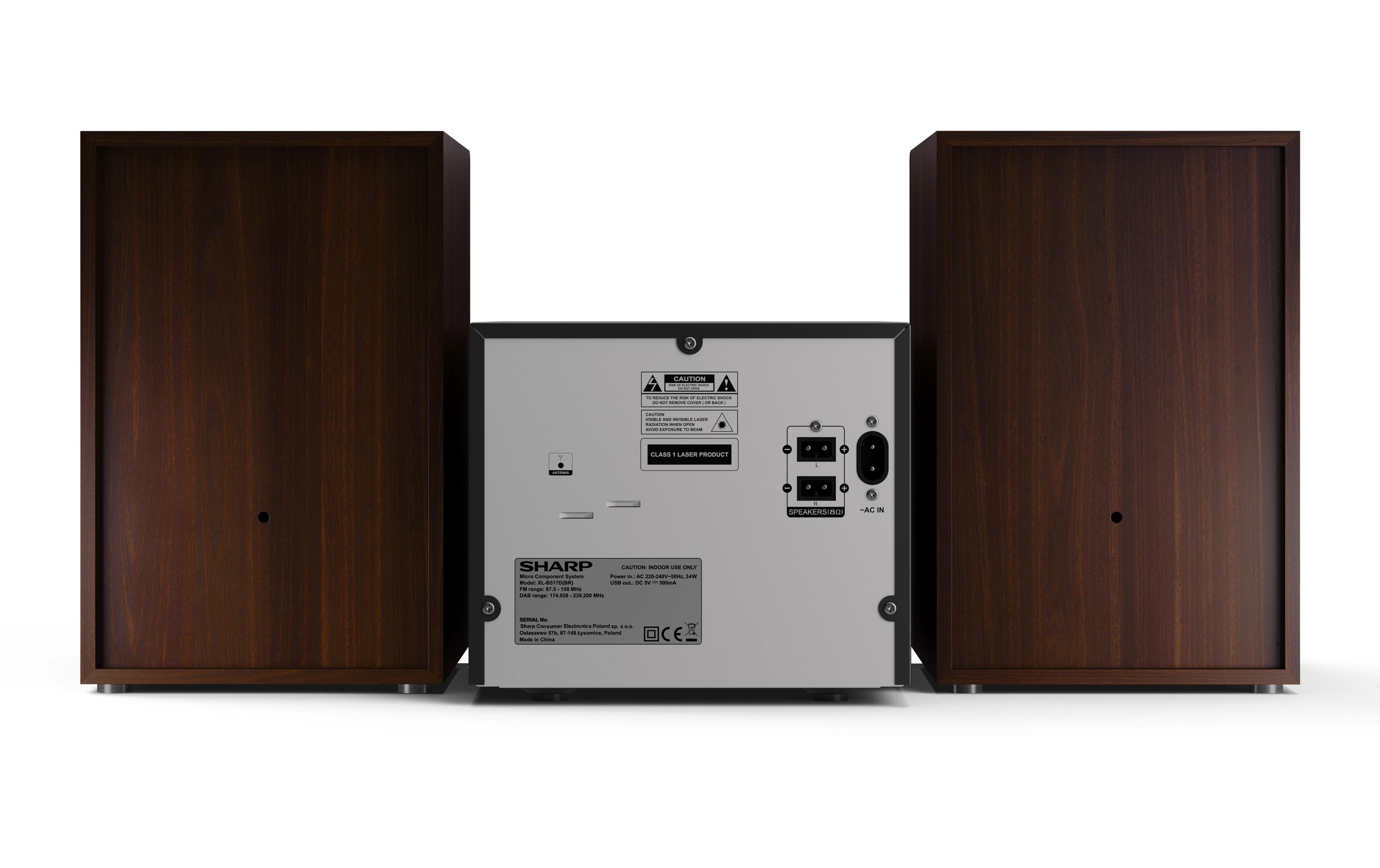 Sharp Musik-System XLB517DBR DAB+/FM Micro System