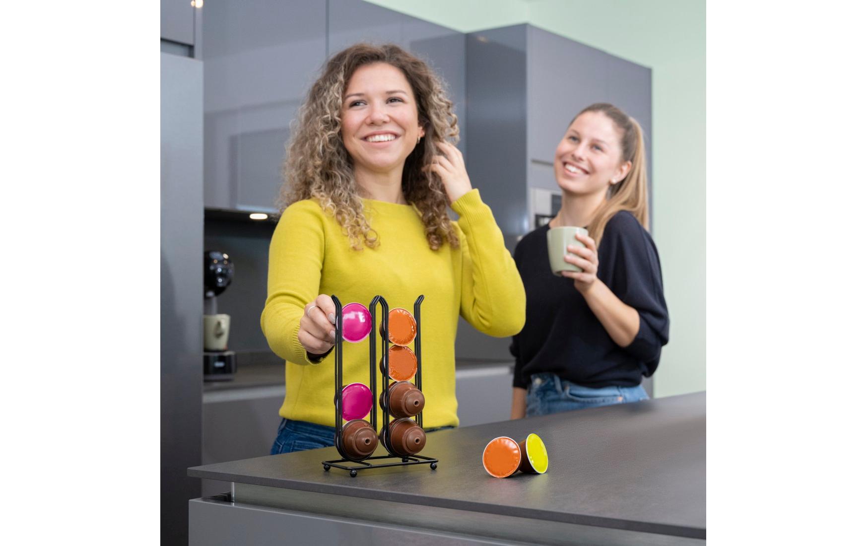 Xavax Kapselspender 16 Kapseln, Schwarz matt