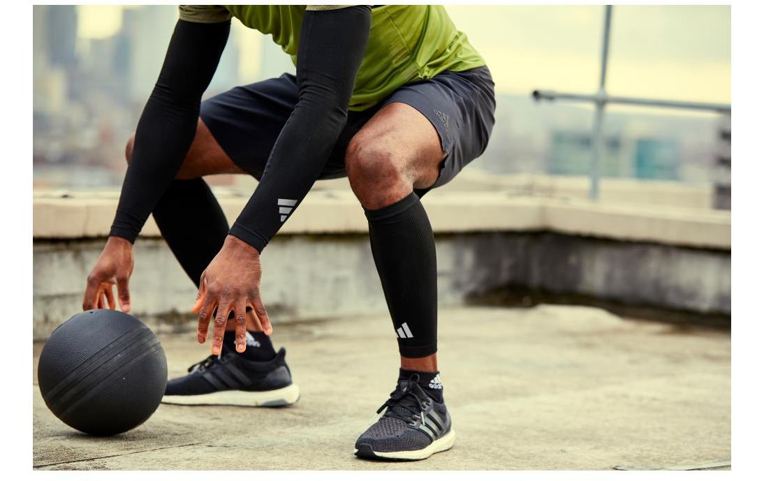 adidas Compression Calf Sleeves Schwarz, L-XL