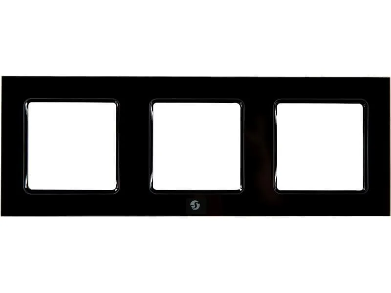 Shelly Wall Frame 3 für Shelly Wall Switch schwarz