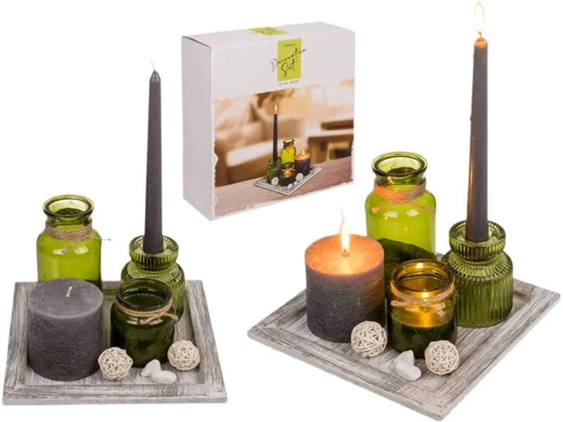 CHALET Chalet Deko-Set Completo Grün Grau CHALET Chalet Deko-Set Completo Grün Grau
