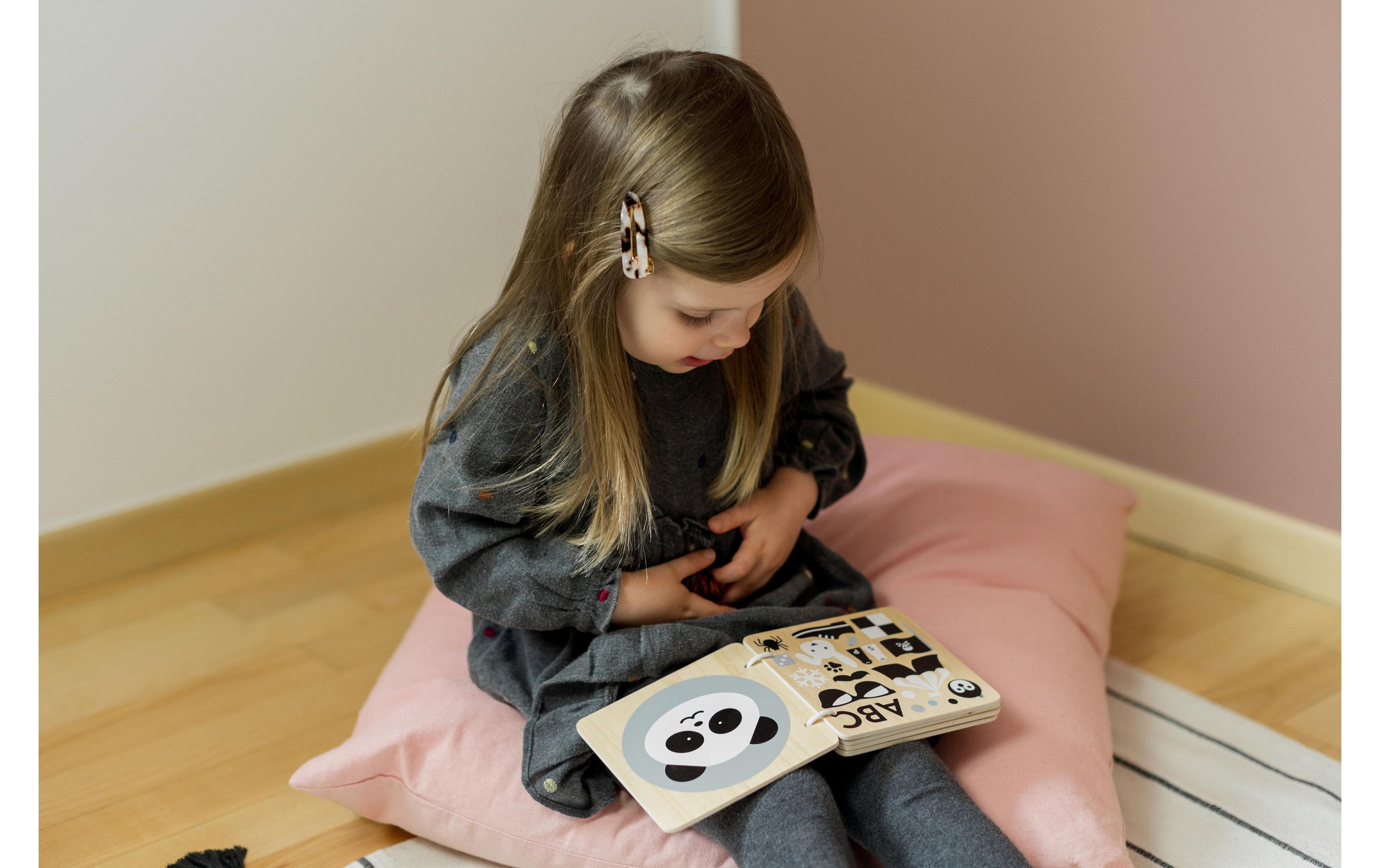 Kindsgut Beschäftigungsspielzeug Holzbuch Farben