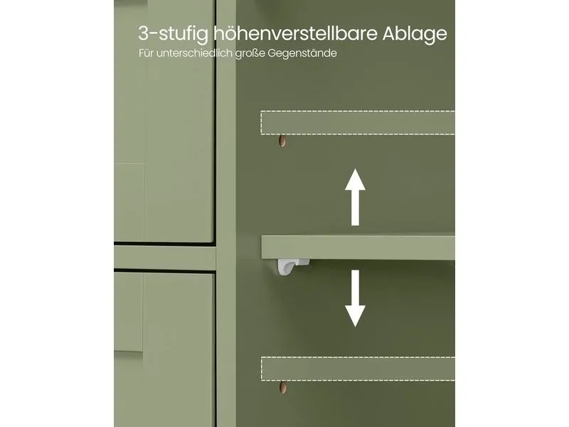 VASAGLE Badezimmerschrank 55 x 82 cm, Grün VASAGLE Badezimmerschrank 55 x 82 cm, Grün