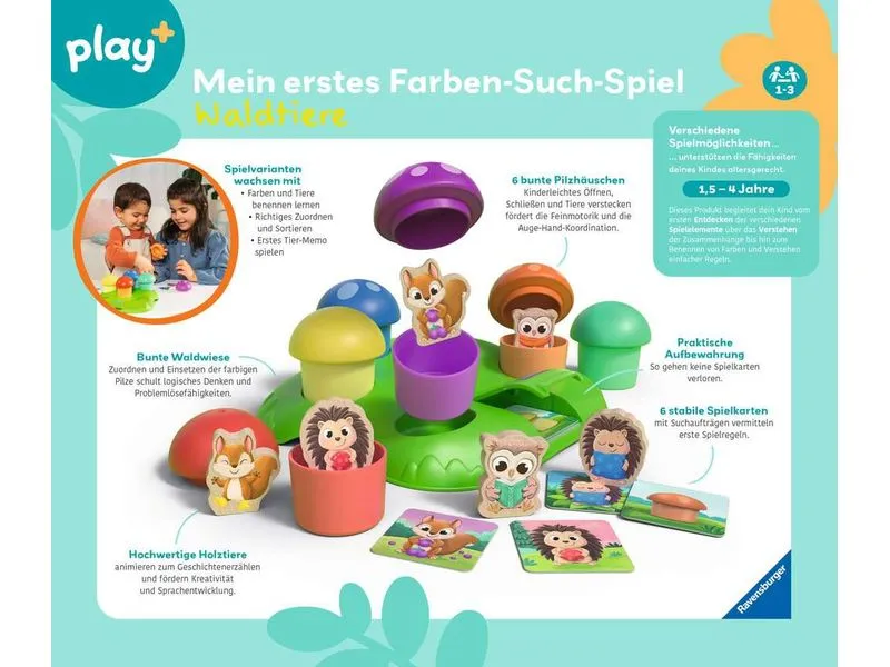 play+ Mein erstes Farben-Suchspiel: Wald play+ Mein erstes Farben-Suchspiel: Wald