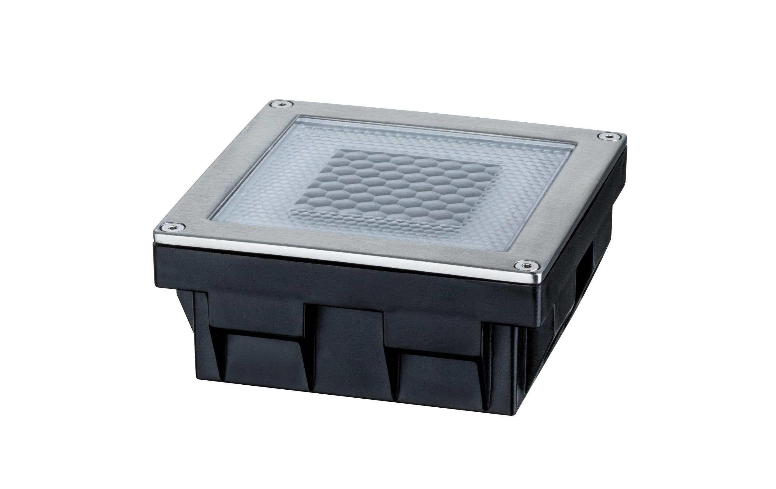 Paulmann Wegeleuchte LED Solar Cube, 0.24W, 2700K, Edelstahl Paulmann Wegeleuchte LED Solar Cube, 0.24W, 2700K, Edelstahl
