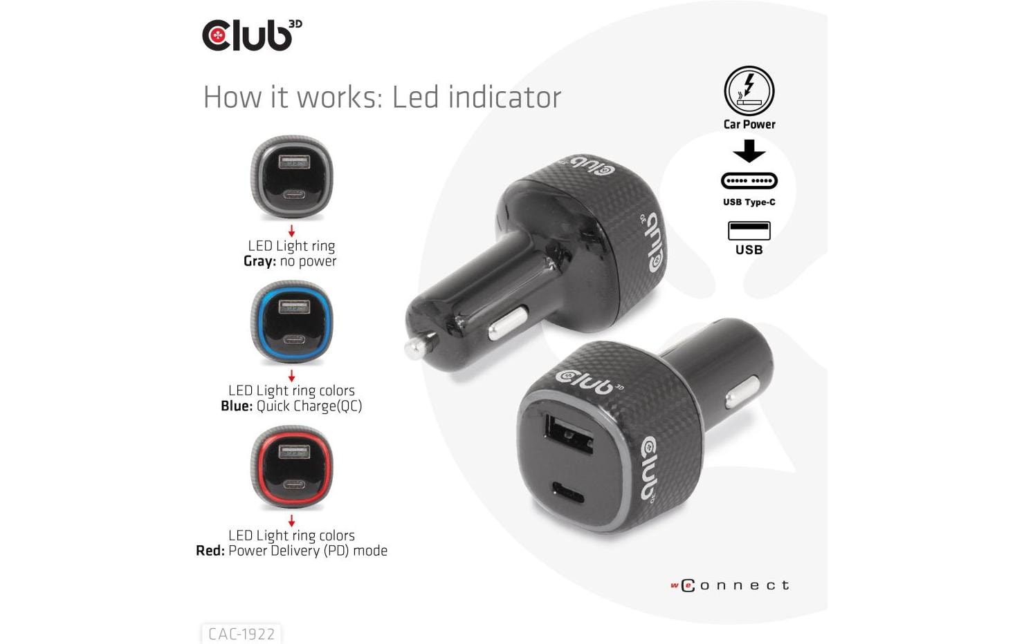 Club 3D Autoladegerät CAC-1922