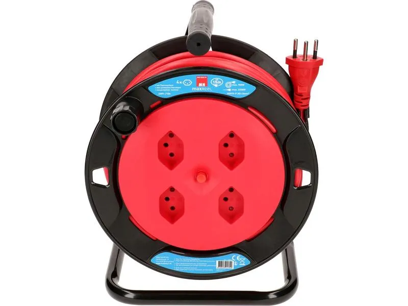 Max Hauri Kabelrolle V2 15 m Rot Max Hauri Kabelrolle V2 15 m Rot