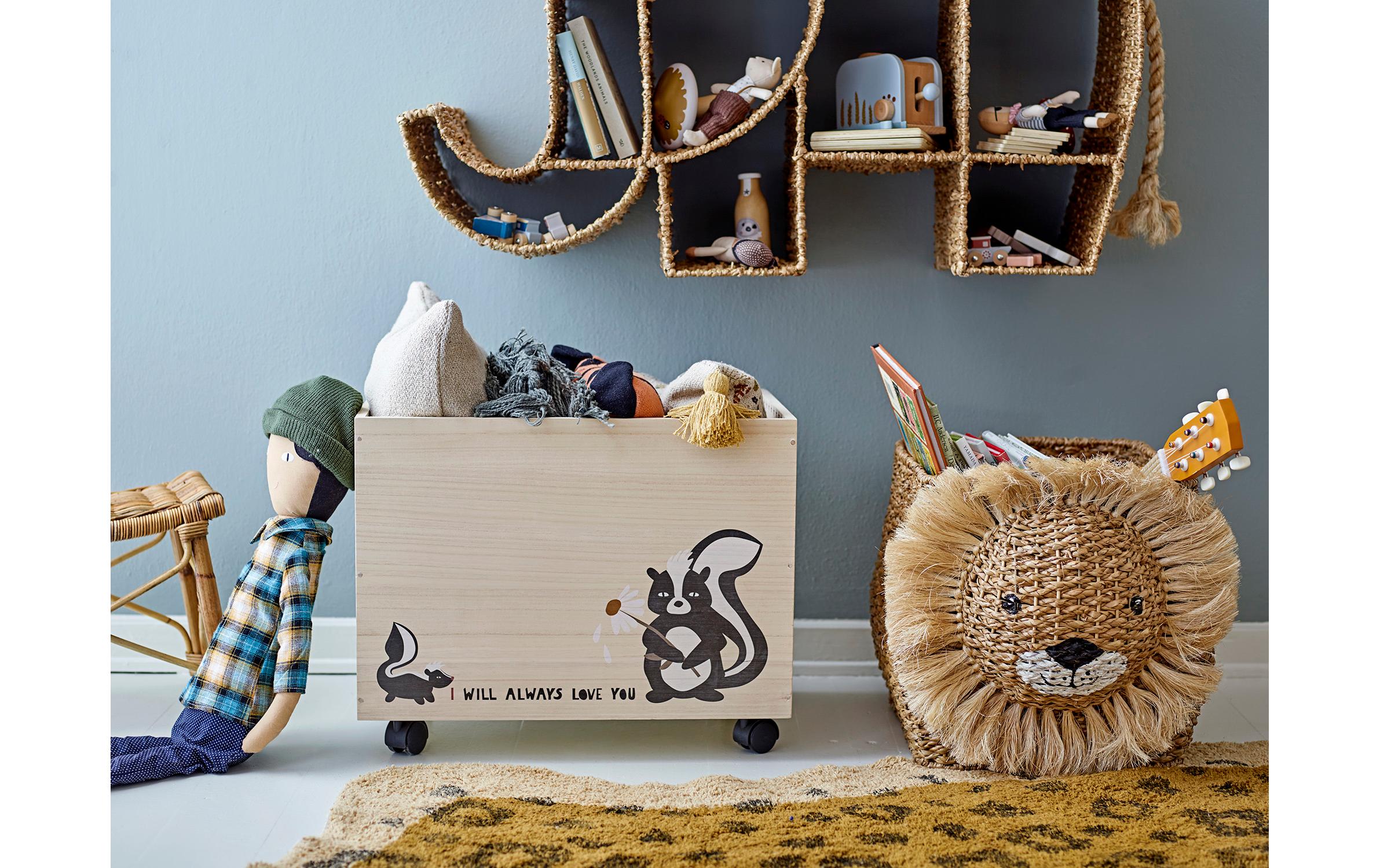 Bloomingville Spielzeugkorb Harrison Natur, Bankuan-Gras