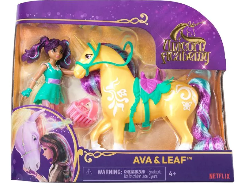 Spinmaster Unicorn Academy Ava Doll & Leaf Unicorn