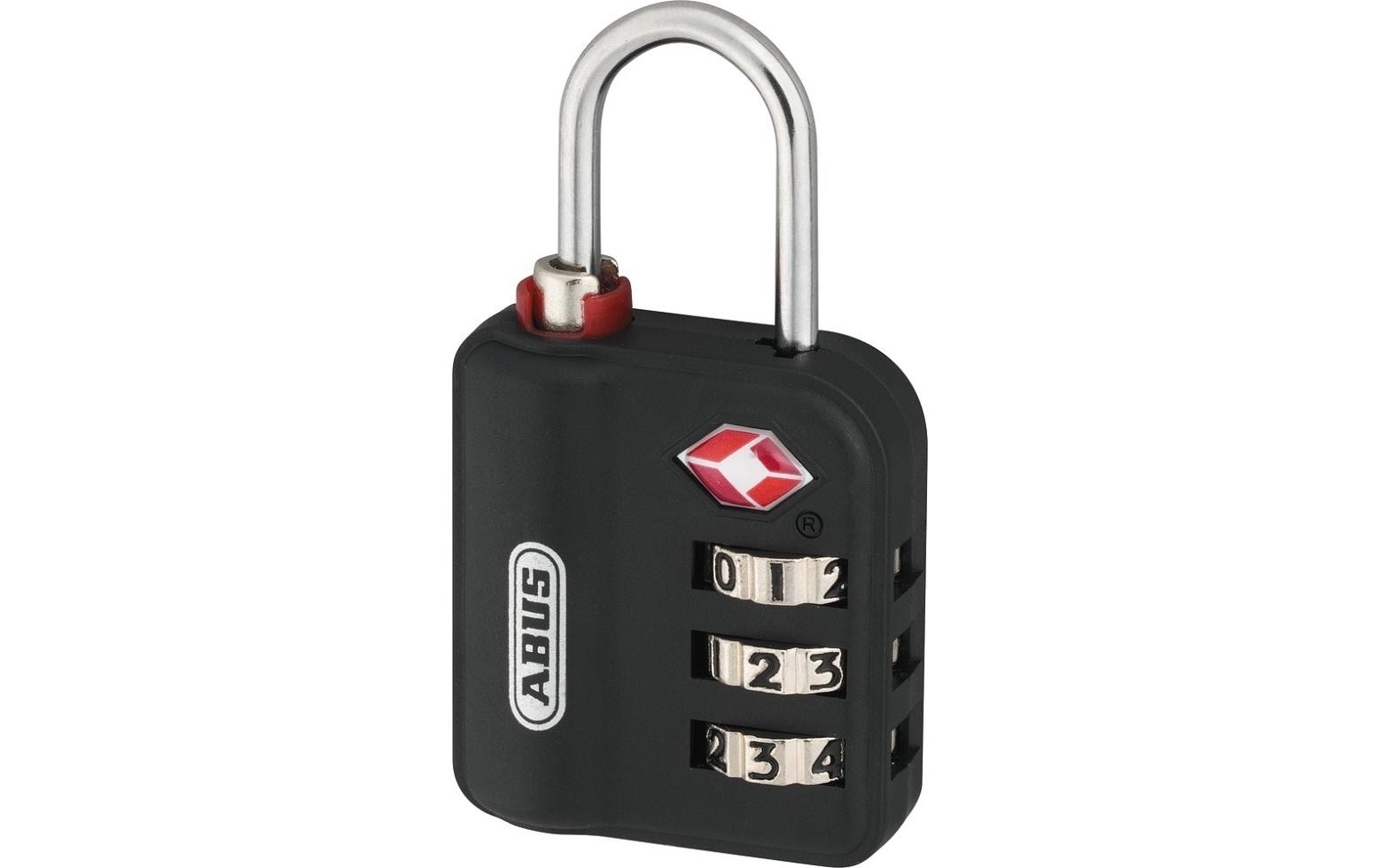 Abus Vorhängeschloss 147TSA/30 B Schwarz Kunststoff