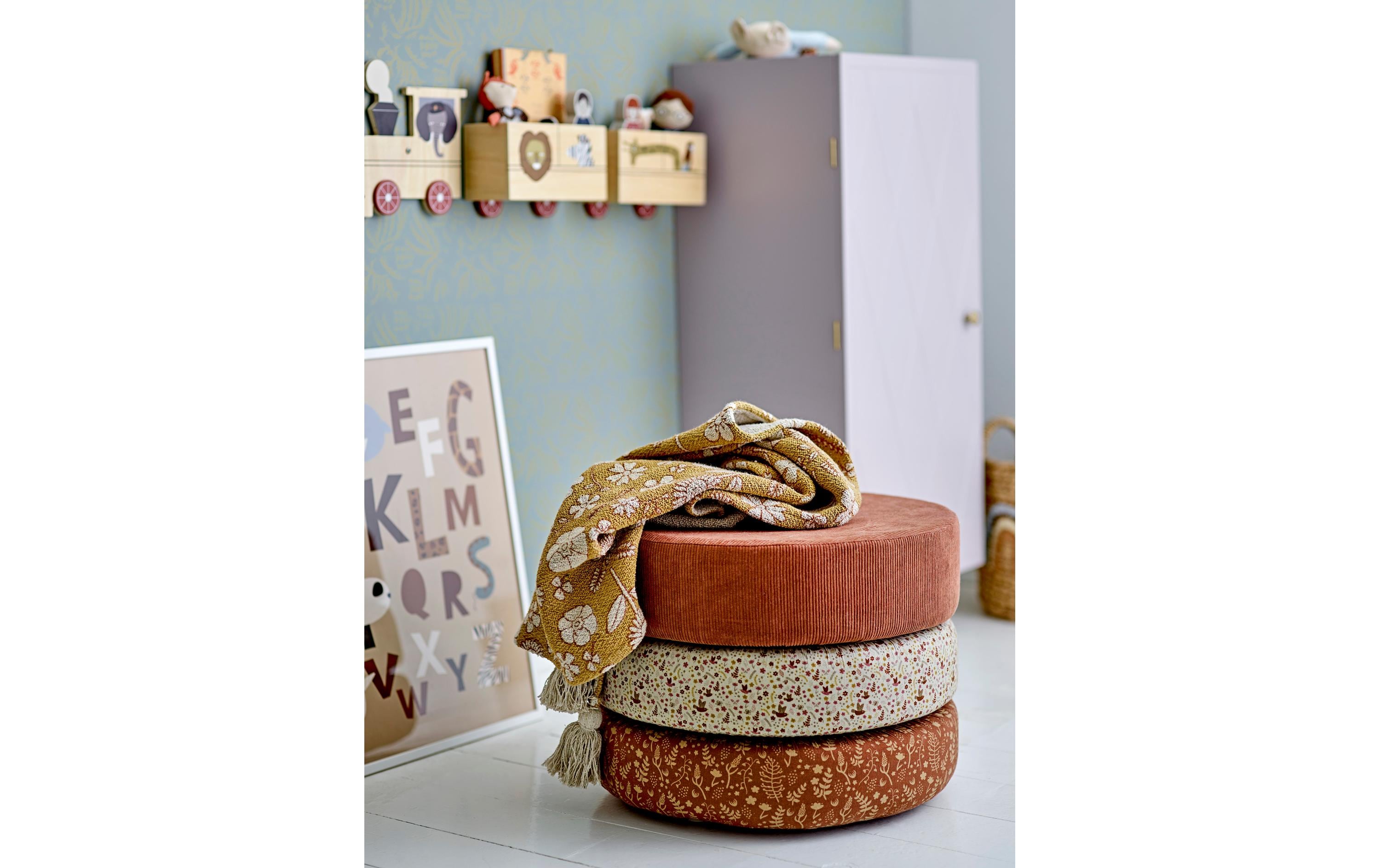 Bloomingville Wandregal Mallen 60 x 20 x 8 cm, Natur