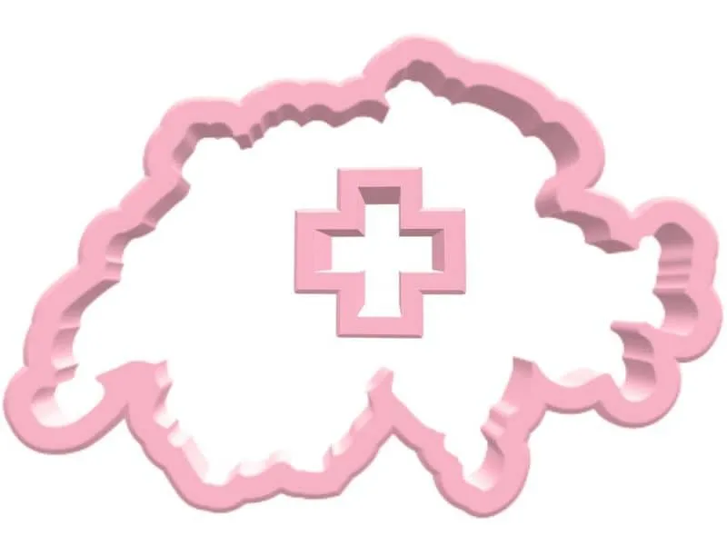 BackshopSchweiz Guetzli-Ausstecher-Set Schweiz & Kreuz