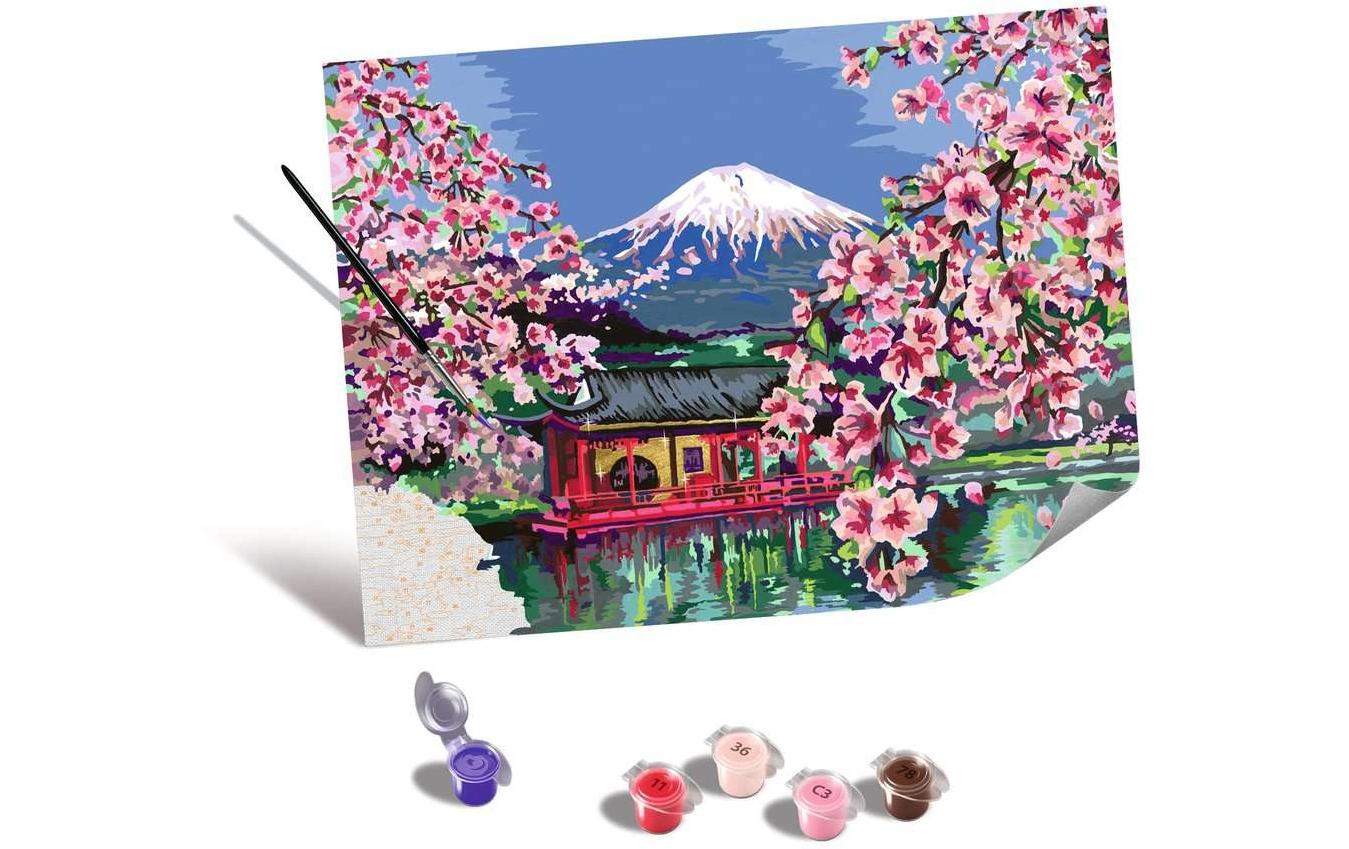 Ravensburger Malen nach Zahlen CreArt – Leinwand Japanische Kirschblüten