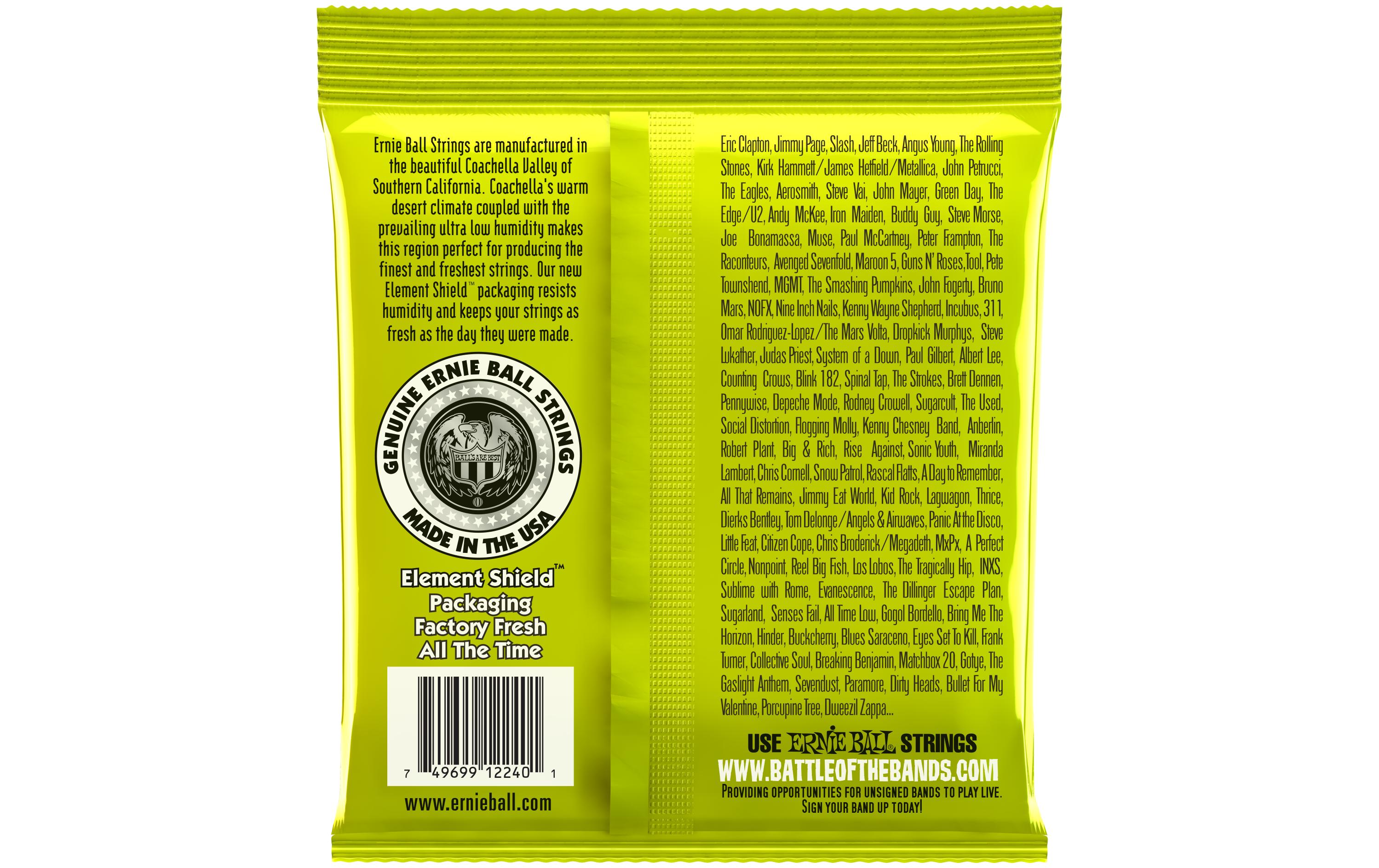 Ernie Ball Gitarrensaiten 2240 Slinky RPS – Regular 10-46