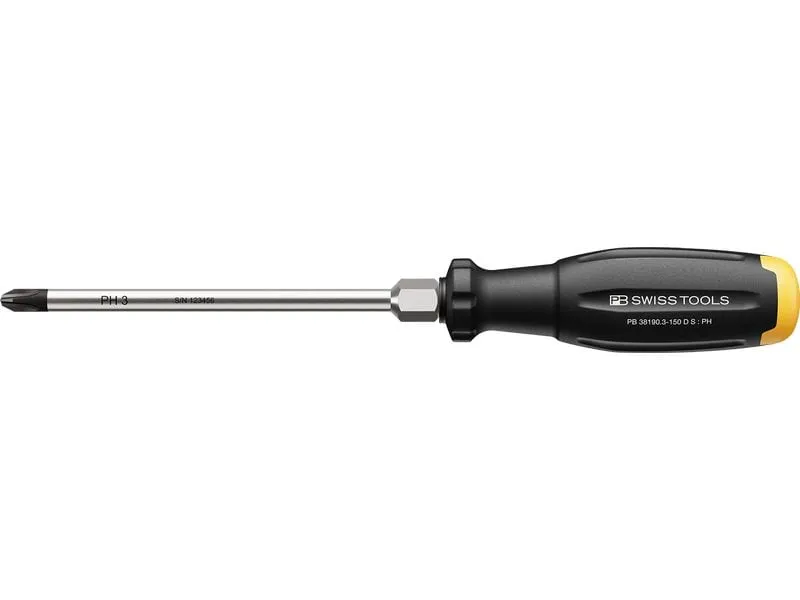 PB Swiss Tools PH-Kreuzschraubenzieher SwissGrip Evo PH3 150 mm PB Swiss Tools PH-Kreuzschraubenzieher SwissGrip Evo PH3 150 mm