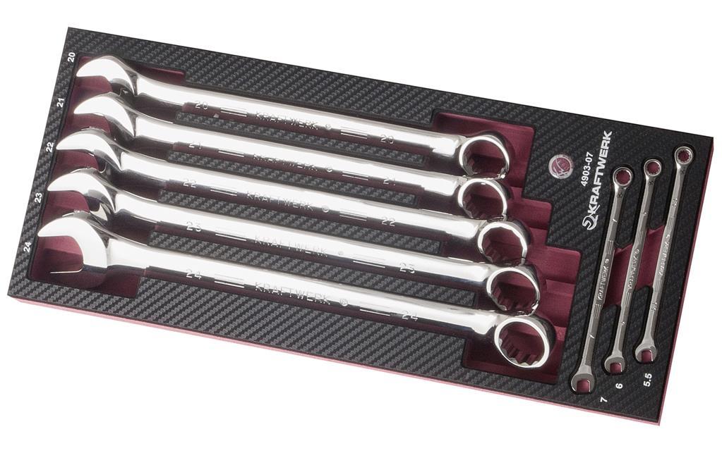 Kraftwerk Doppelringschlüssel-Set EVA3 8-teilig