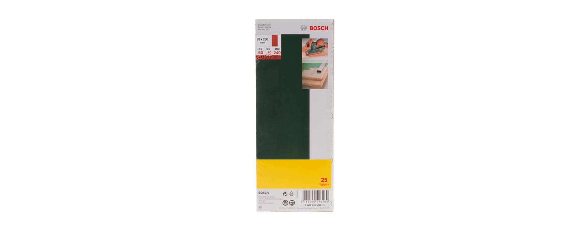 Bosch 25-teiliger Schleifblatt-Set Bosch 25-teiliger Schleifblatt-Set