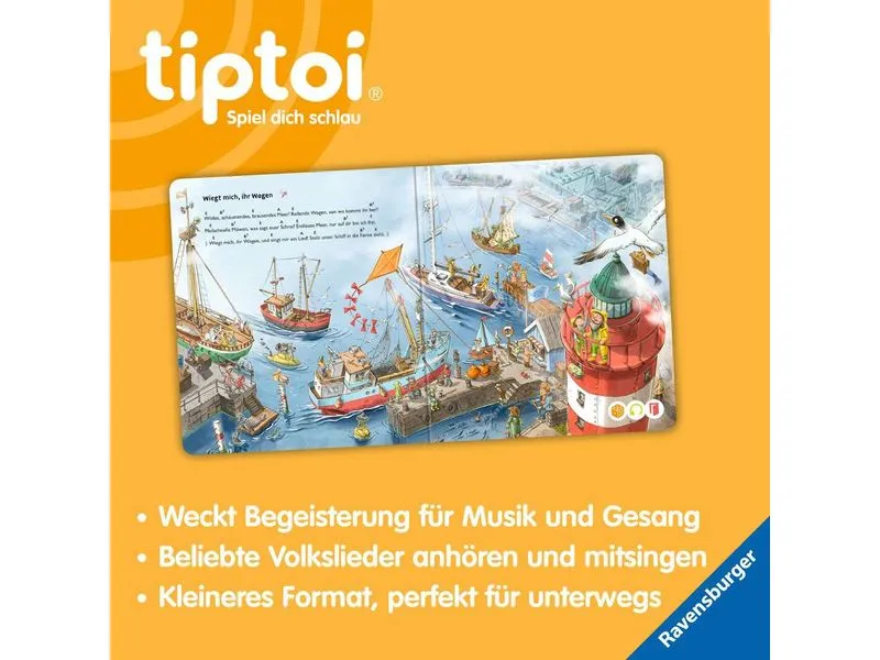 tiptoi Lernbuch Die schönsten Lieder für unterwegs Lernbuch