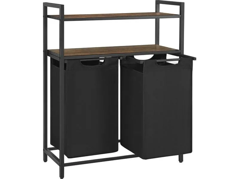 VASAGLE Wäschekorb 46 l, Schwarz