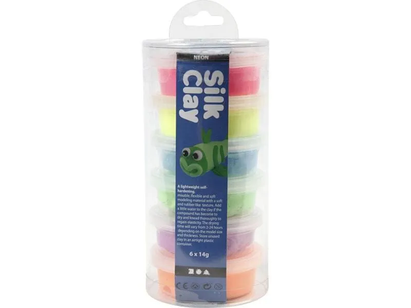 Creativ Company Modellier-Set Silk Clay 6 x 14 g Neon Creativ Company Modellier-Set Silk Clay 6 x 14 g Neon