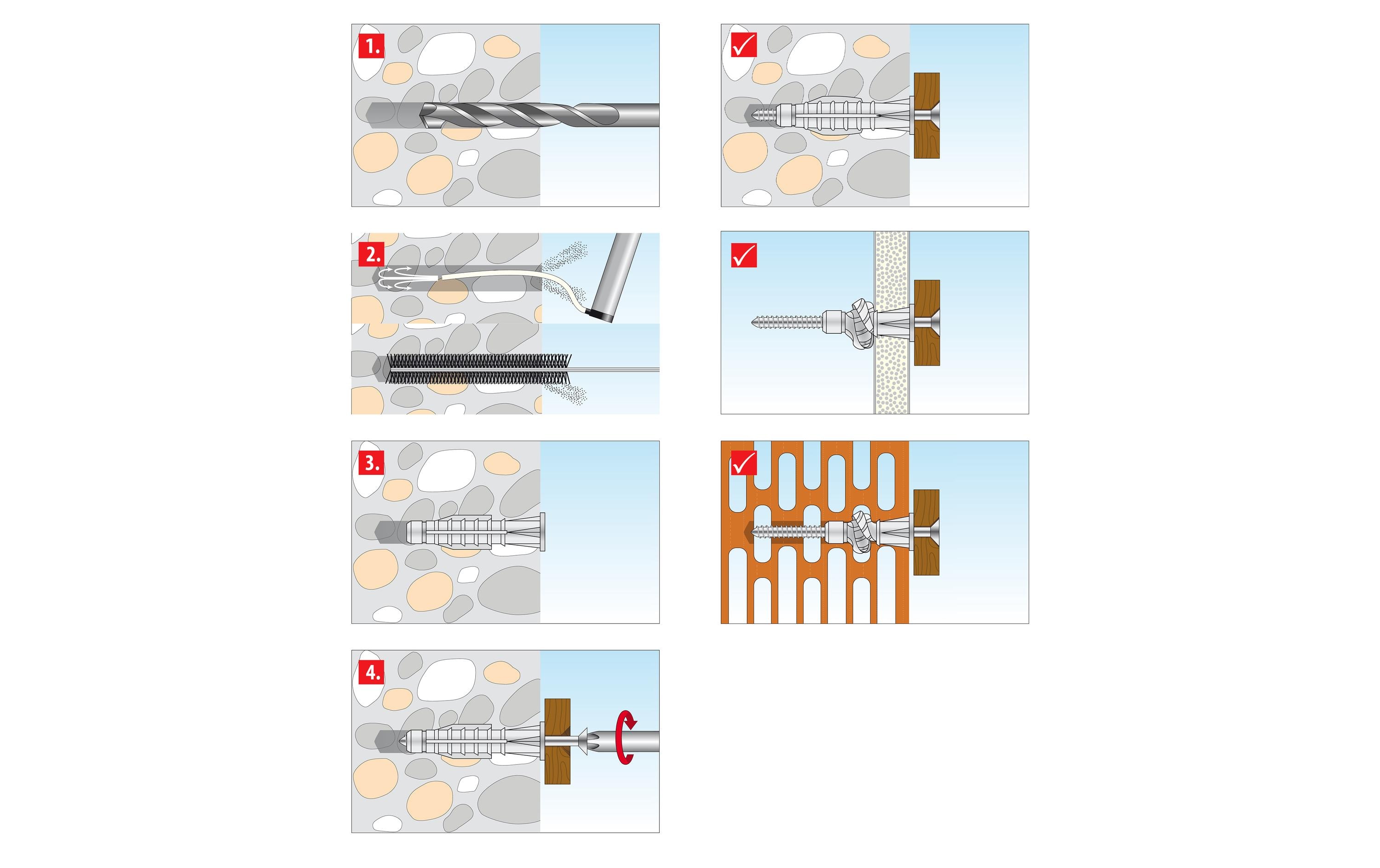 Tox-Dübel Dübel Sortiment L-Boxx Mini Electro Trika+S, 232 Stück