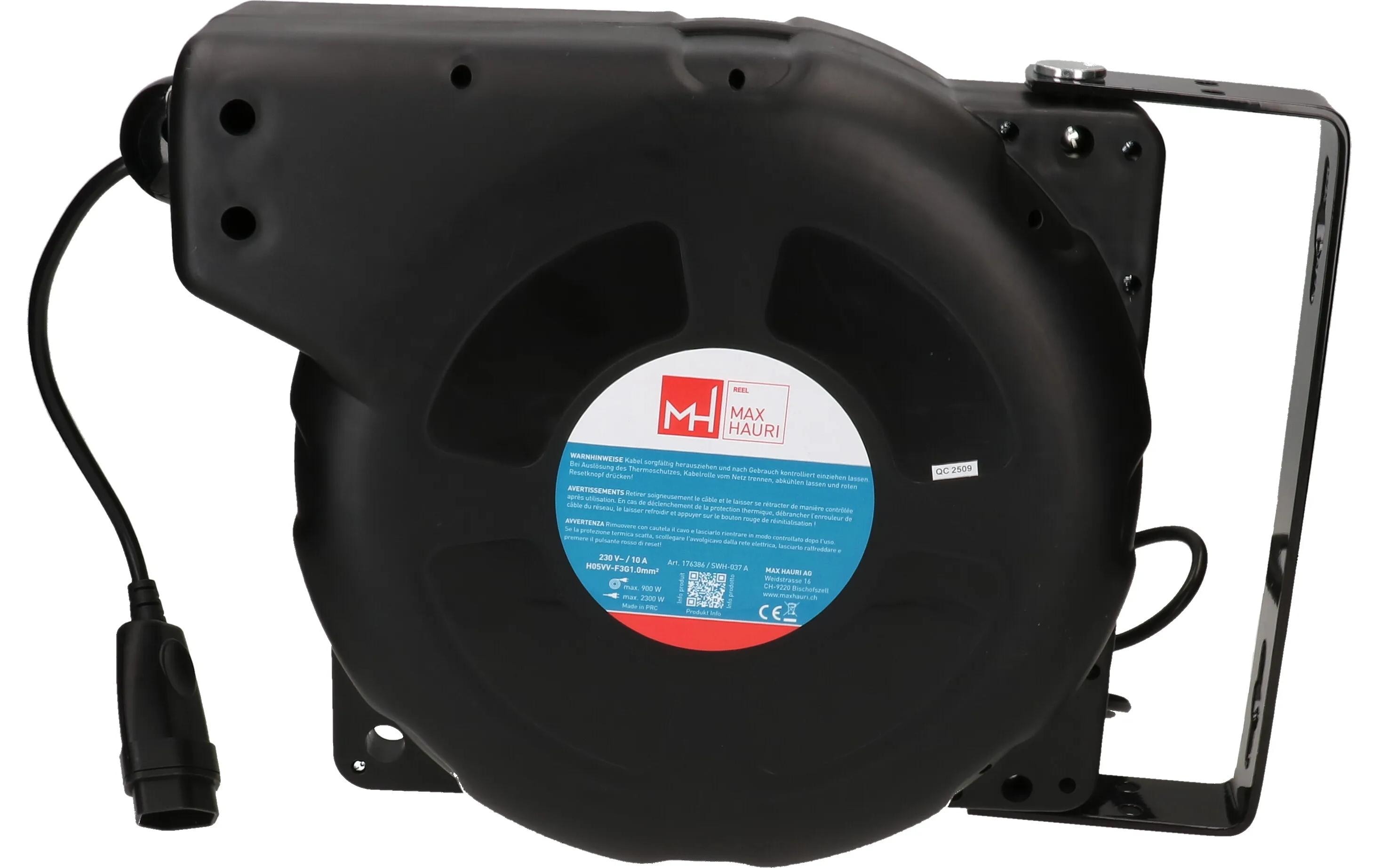 Max Hauri Kabelrolle 20 m, Schwarz Max Hauri Kabelrolle 20 m, Schwarz