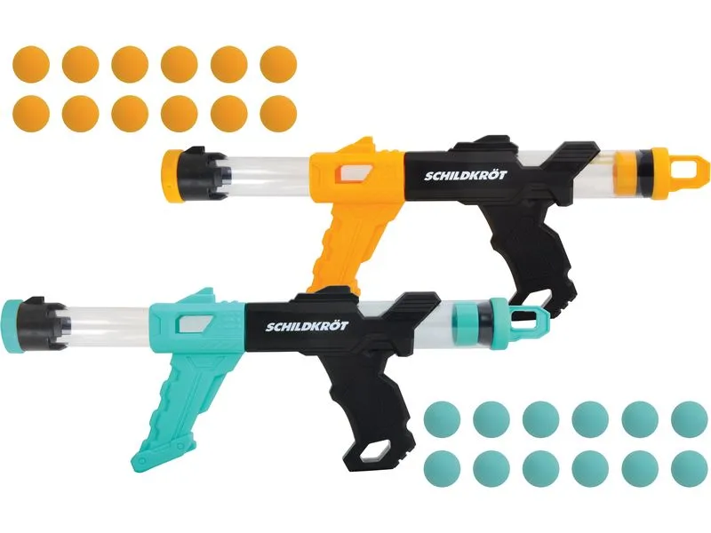 Schildkröt Funsports Schildkröt Fire Blaster Set Schaumkugel-Popperpistolen