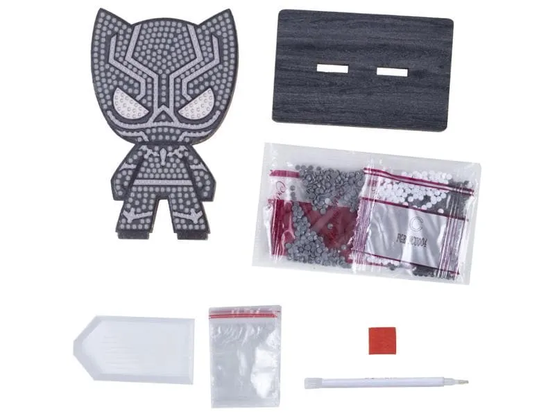 CRAFT Buddy Bastelset Crystal Art Buddies Black Panther Figur CRAFT Buddy Bastelset Crystal Art Buddies Black Panther Figur