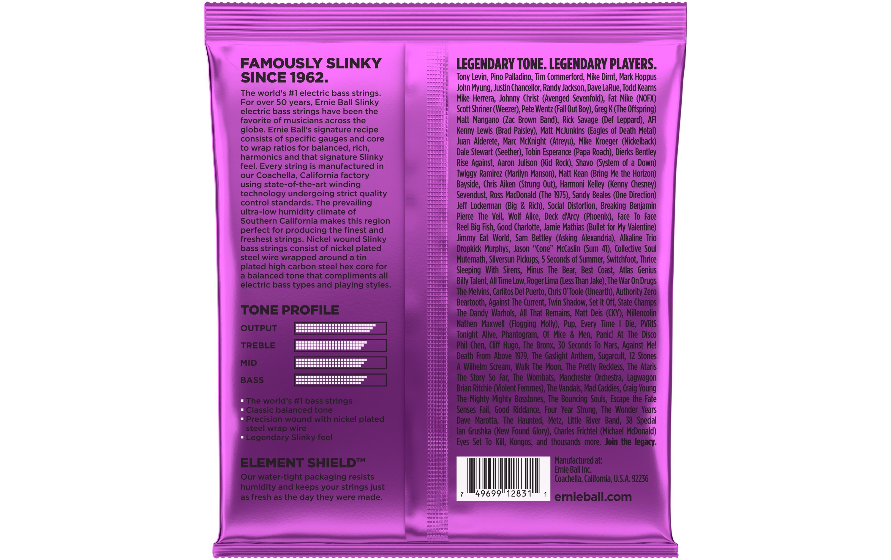 Ernie Ball Basssaiten 2831 Slinky Bass – Power, 55-110