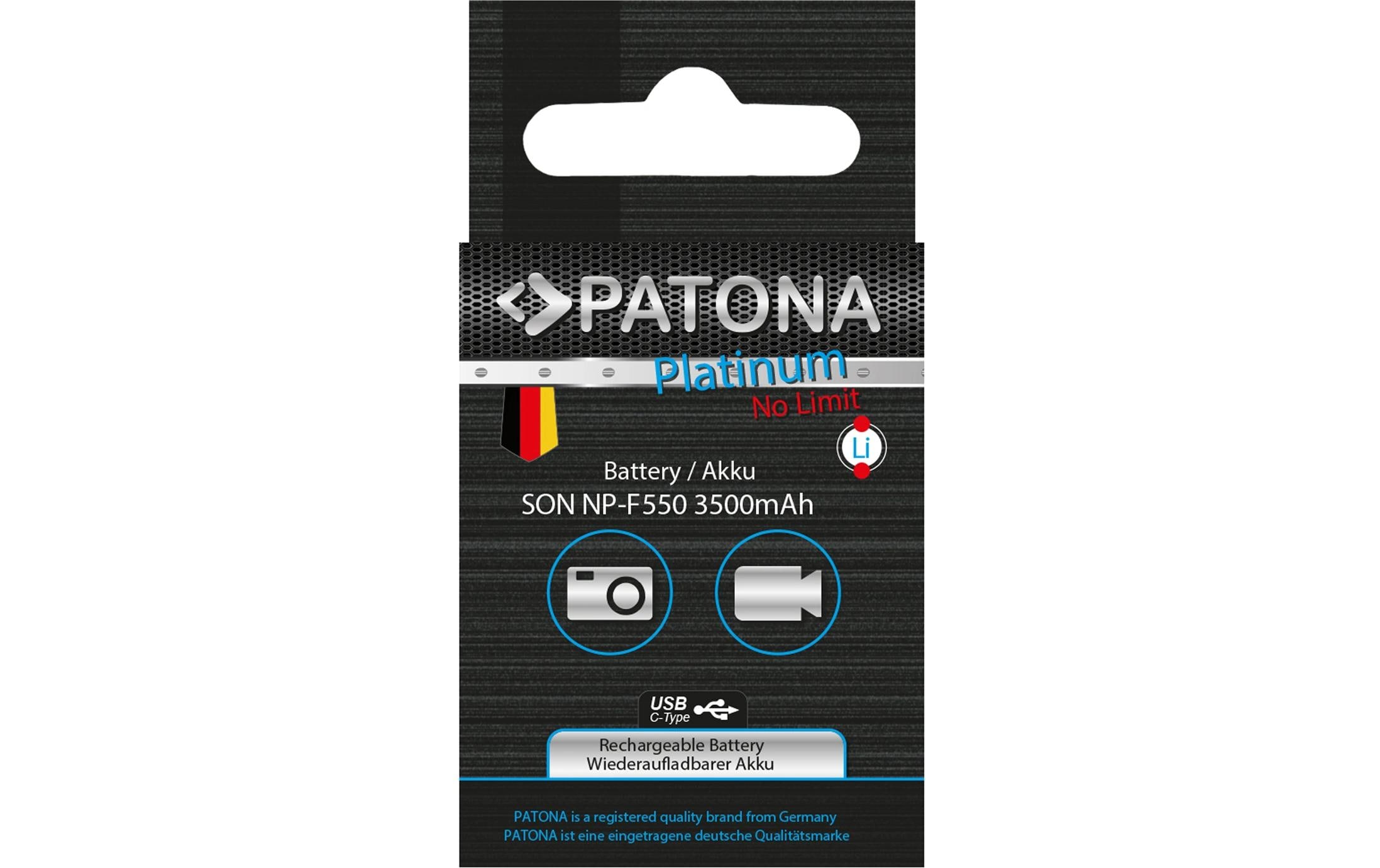 Patona Platinum Akku für Sony NP-F550, F330, F530, F750, F930