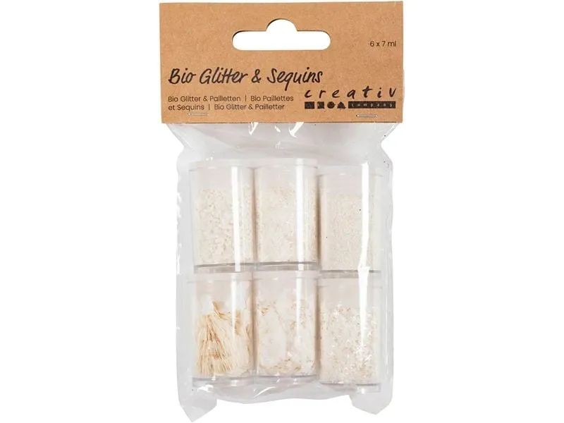 Creativ Company Glitzerset Weiss, 6 x 5 g Creativ Company Glitzerset Weiss, 6 x 5 g