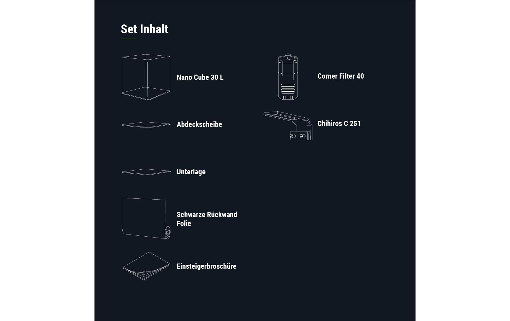 Dennerle Aquarium Nano Cube Basic, 30 l