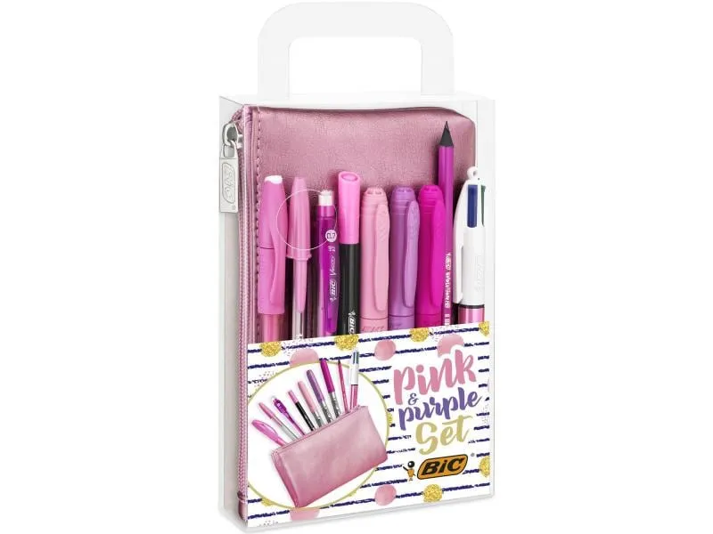 BIC Kugelschreiber Pink und Purpleset 10-teilig BIC Kugelschreiber Pink und Purpleset 10-teilig