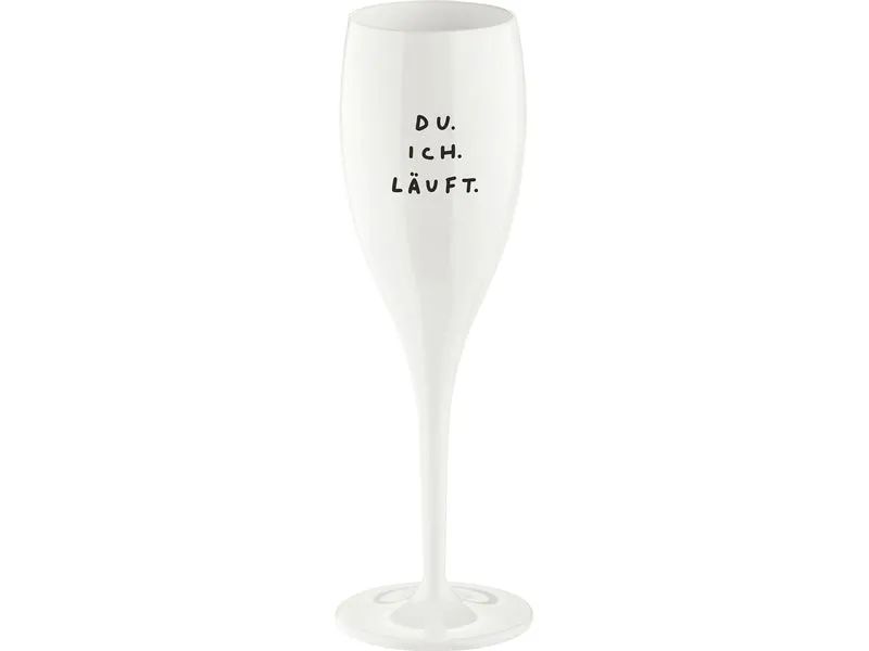 Koziol Sektglas Du ich 100 ml, 1 Stück, Transparent/Weiss