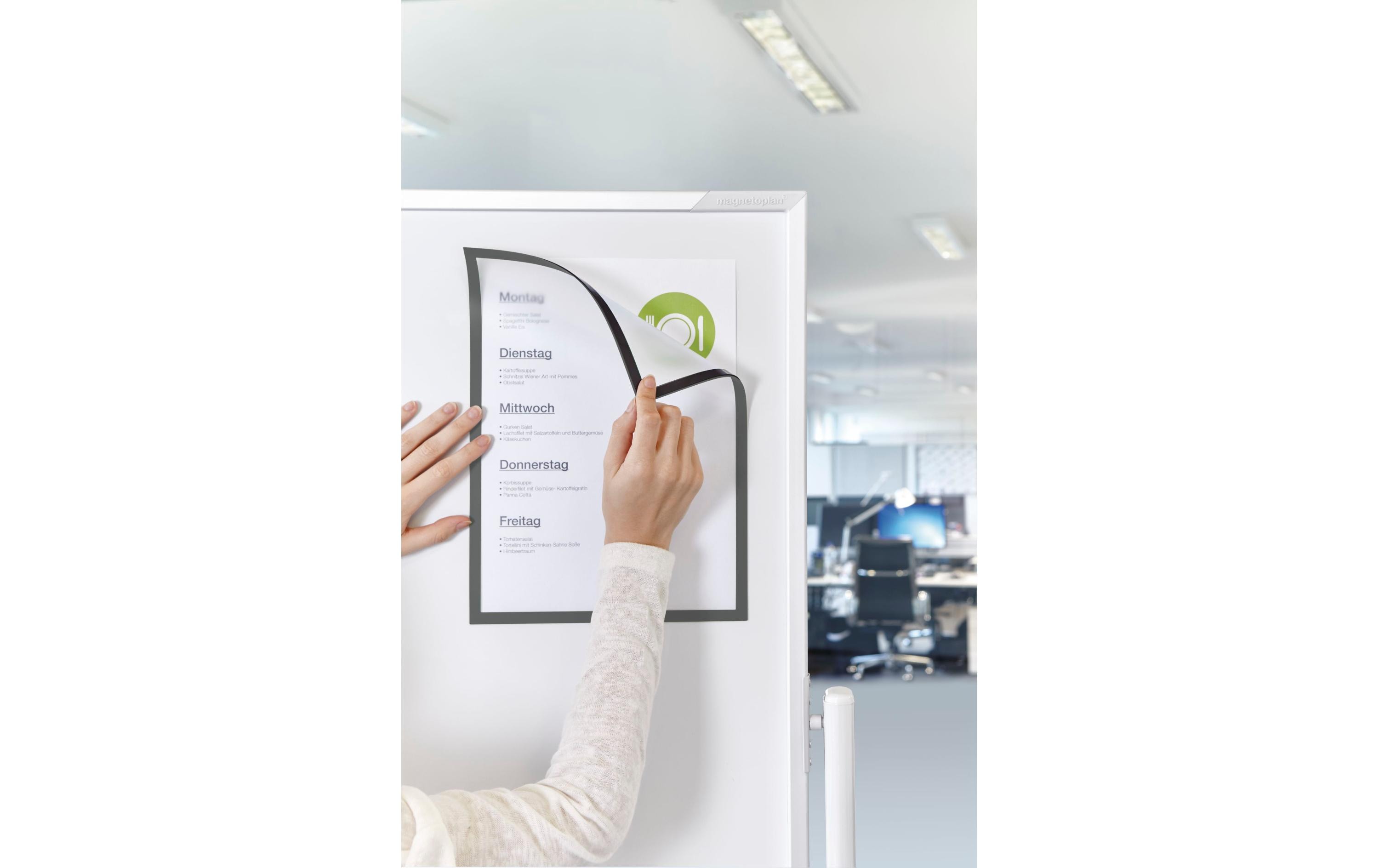 Magnetoplan Präsentationsrahmen Sichtfenster A4 Grau, 5 Stück Magnetoplan Präsentationsrahmen Sichtfenster A4 Grau, 5 Stück