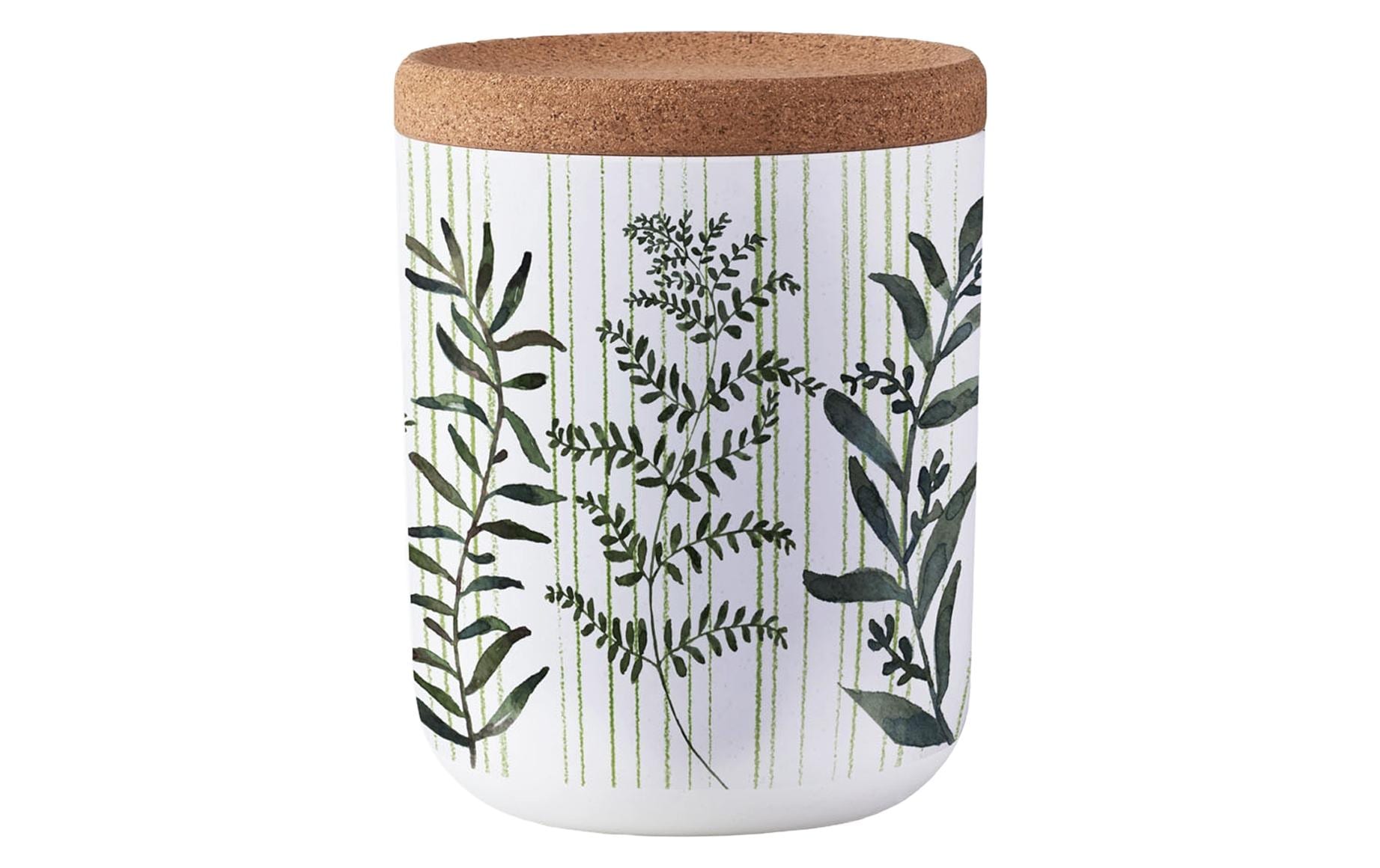 BioLoco Vorratsdose Green leaves M, 0.8 l, Grün