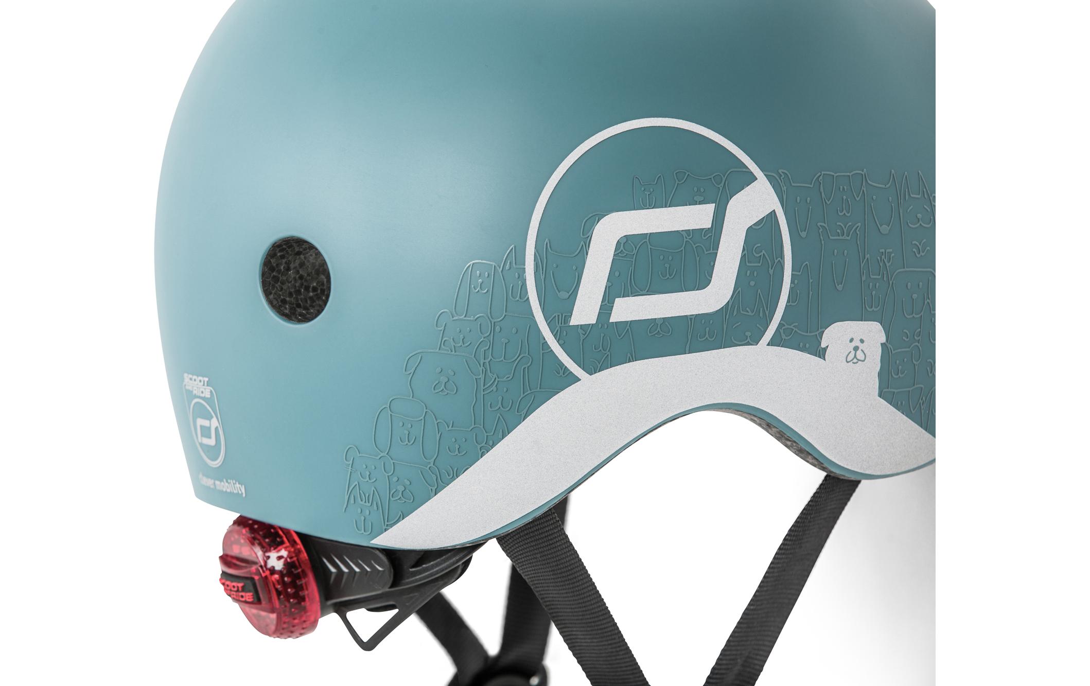 Scoot and Ride Kinderhelm Steel Blau, XXS-S