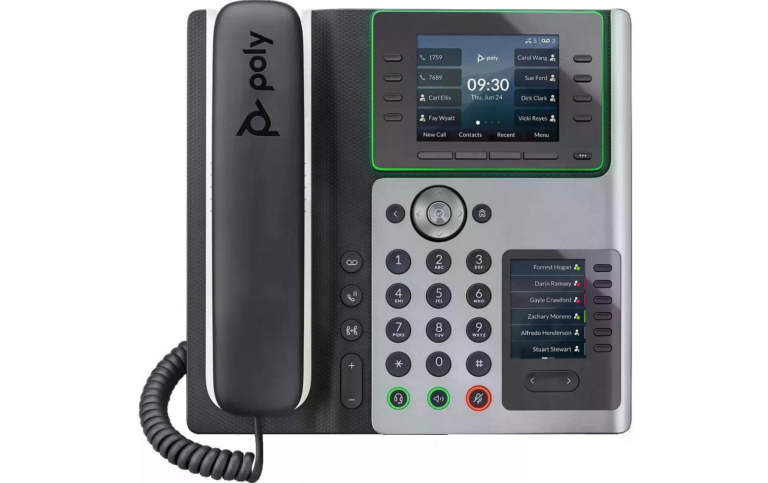 Poly Tischtelefon Edge E450 Grau/Schwarz/Weiss Poly Tischtelefon Edge E450 Grau/Schwarz/Weiss