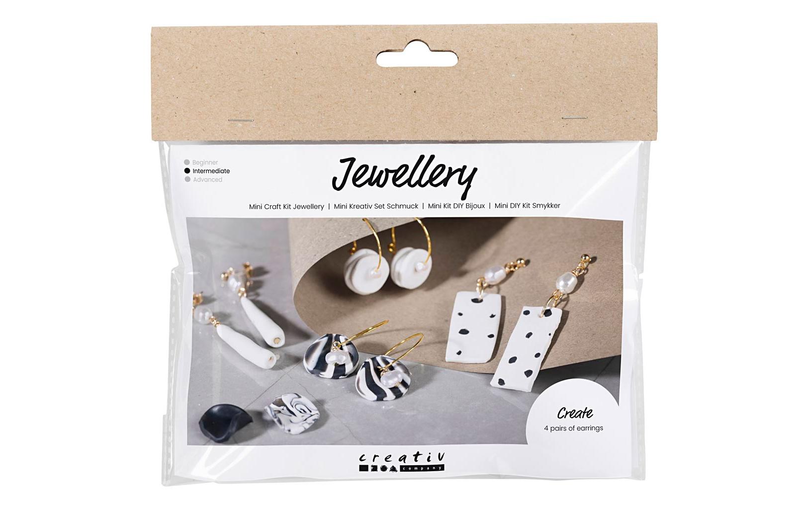 Creativ Company Schmuck Bastelset Ohrringe Schwarz/Weiss Creativ Company Schmuck Bastelset Ohrringe Schwarz/Weiss