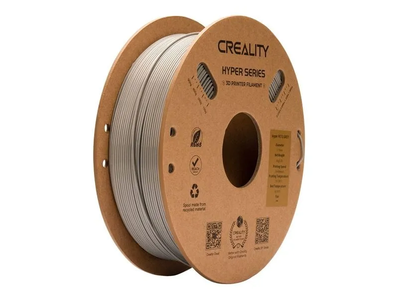Creality Filament PETG Hyper Grau, 1.75 mm, 1 kg Creality Filament PETG Hyper Grau, 1.75 mm, 1 kg